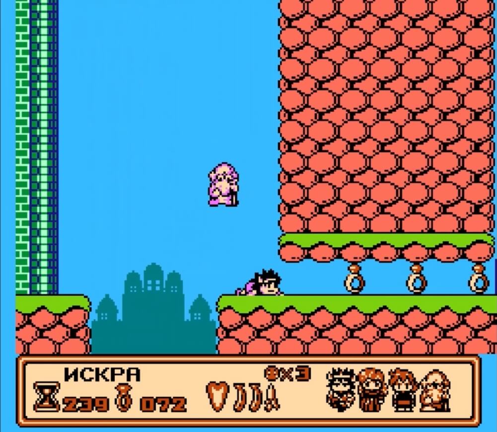Banana Prince - геймплей игры Dendy\NES